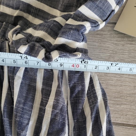 52seven Sleeveless Nautical Striped Asymmetrical Dress Size Large - Picture 11 of 14